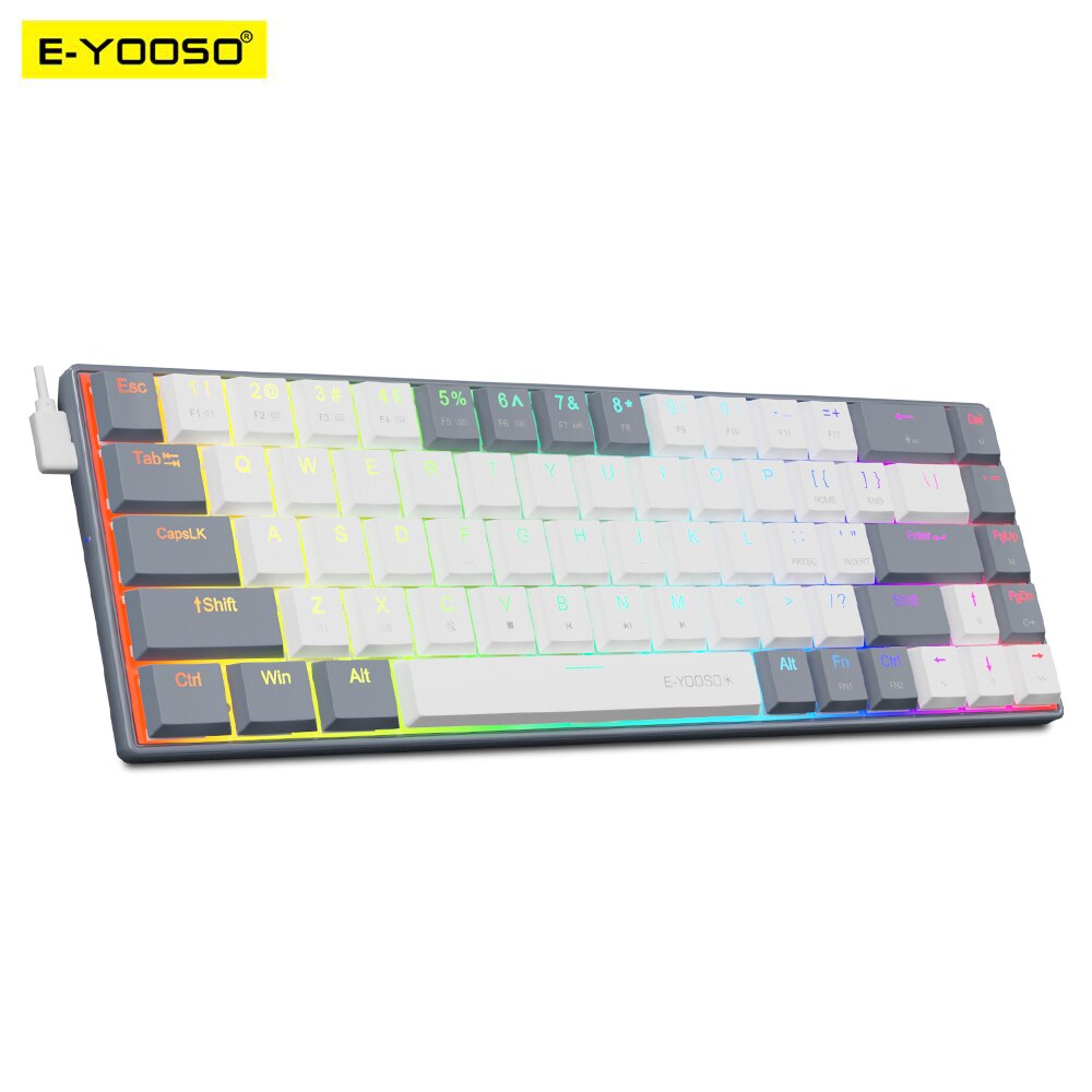 E-YOOSO A68 RGB Mini Slim USB  – Pc Gaming Pink Bewertung und Preis