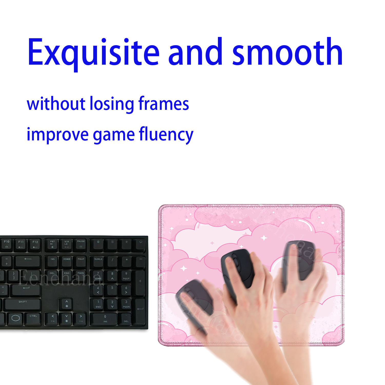 Niedliche Rosa Wolken Kleines  – Pc Gaming Pink Bewertung und Preis