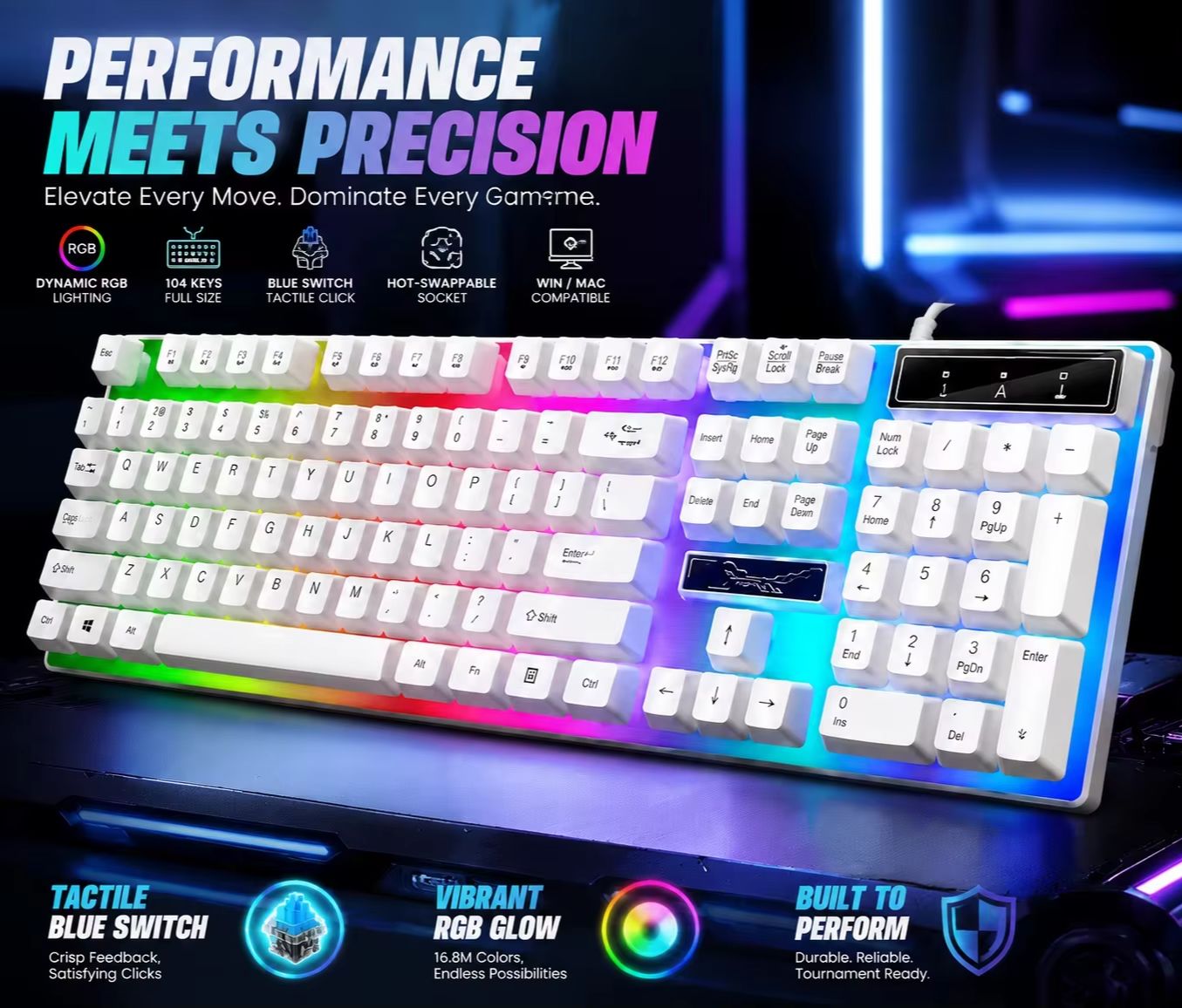 RGB-Hintergrundbeleuchtete 104 – Pc Gaming Fullset Bewertung und Preis
